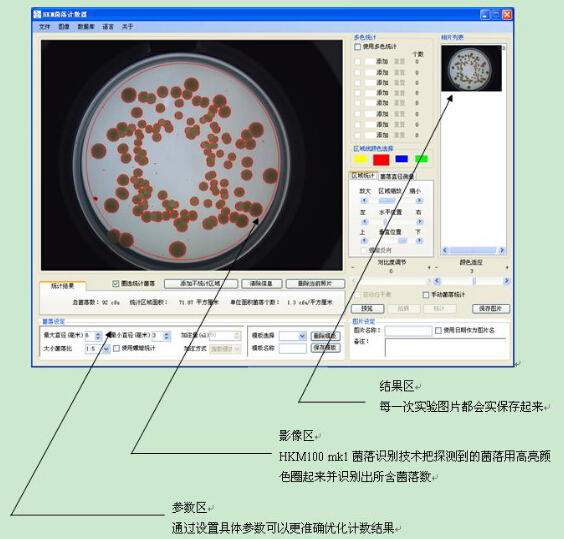 菌落计数区